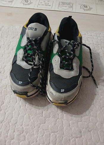 Balenciaga Kadın Spor Ayakkabı Yeşil Gri - Görsel 3