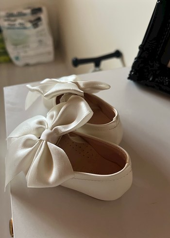 Kız bebek fiyonklu abiye babet ayakkabı - Görsel 2