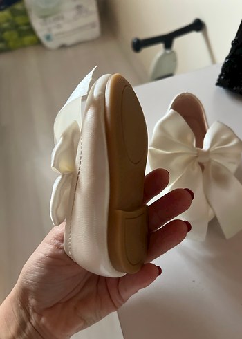 Kız bebek fiyonklu abiye babet ayakkabı - Görsel 5