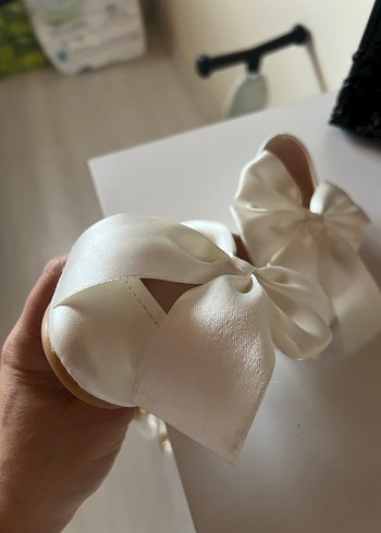 Kız bebek fiyonklu abiye babet ayakkabı - Görsel 7