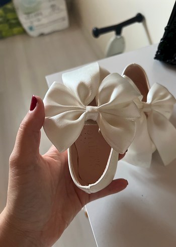 Kız bebek fiyonklu abiye babet ayakkabı - Görsel 6