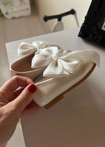 Kız bebek fiyonklu abiye babet ayakkabı - Görsel 3