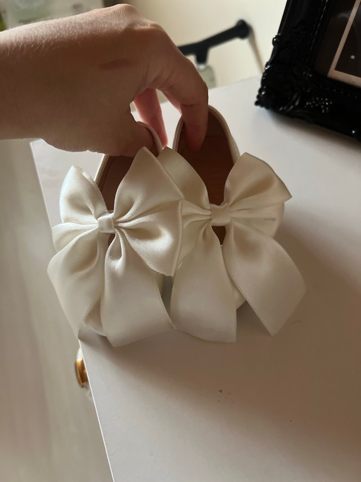 Kız bebek fiyonklu abiye babet ayakkabı - Görsel 4