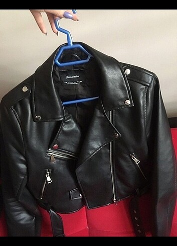 xl Beden Stradivarius Crop Deri Ceket