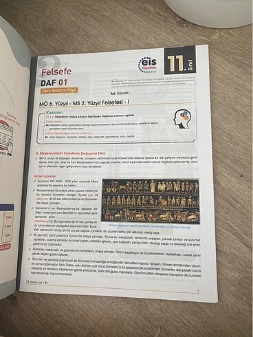 Felsefe 11.sınıf ders anlatım föyü