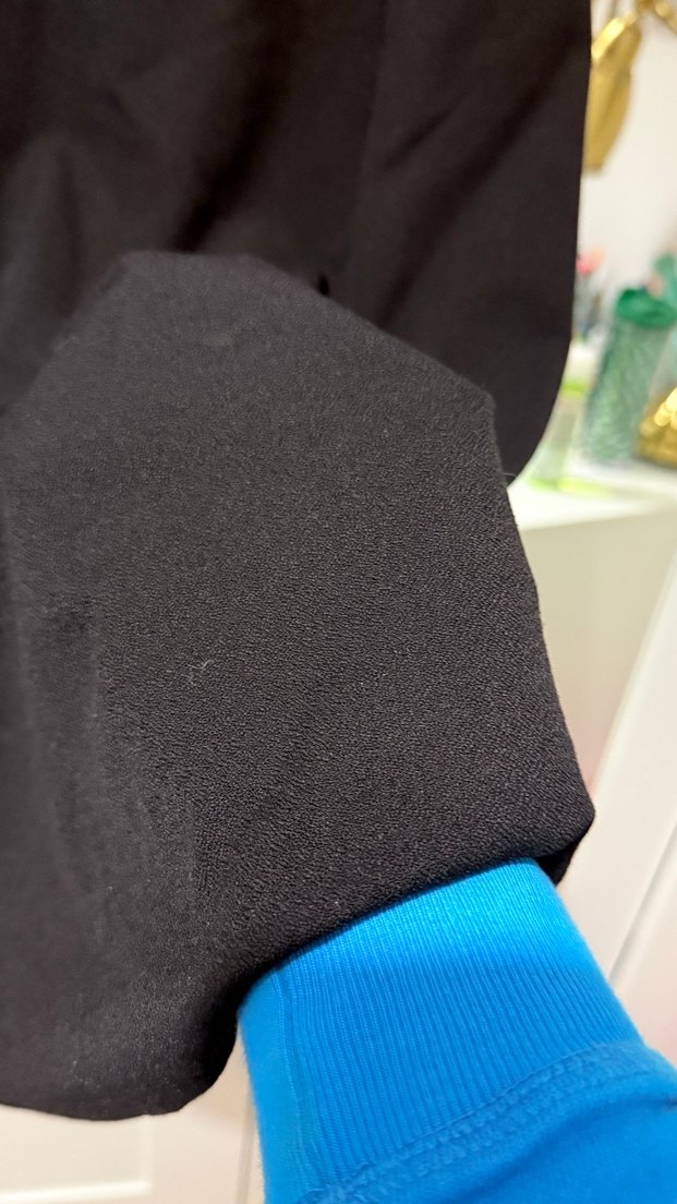 Siyah V Yaka Midi Kolsuz Elbise - Görsel 4