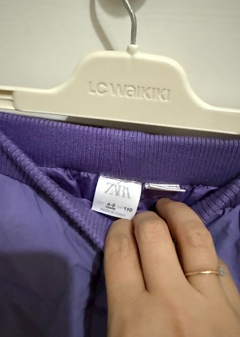 Mor Düz Desenli Kız Çocuk Eşofman Takımı - Görsel 4