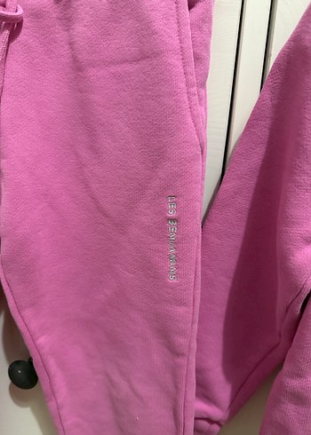 Kız Çocuk Pembe Kapüşonlu Eşofman Takımı - Görsel 3