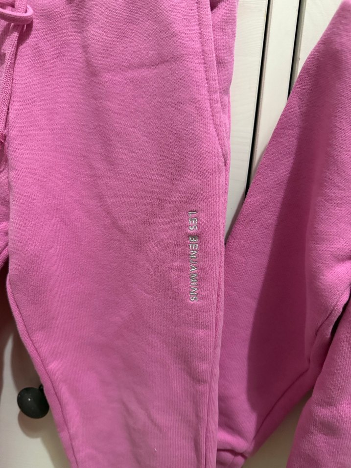 Kız Çocuk Pembe Kapüşonlu Eşofman Takımı - Görsel 3