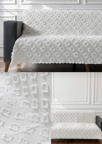 Sakallı şönil Modern Koltuk Örtüsü - Görsel 2