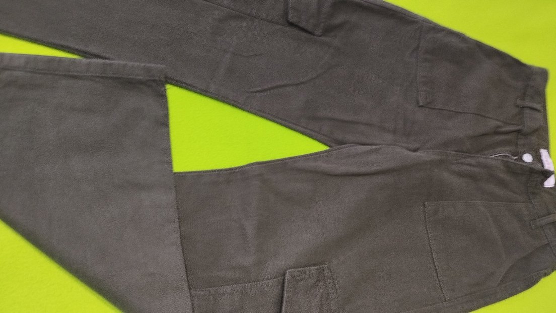 haki Rahat Kesim Kadın Pantolon - Görsel 3