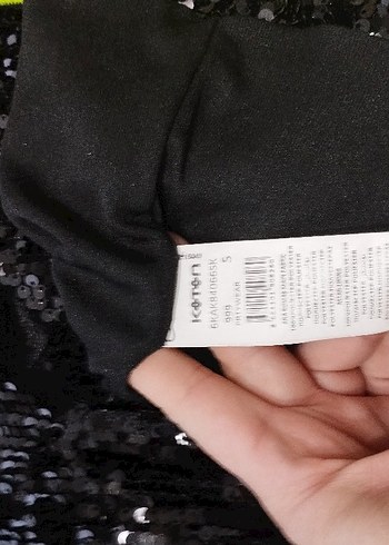 Siyah Payetli Midi Kadın Abiye Elbise - Görsel 5