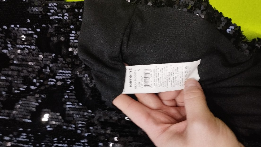 Siyah Payetli Midi Kadın Abiye Elbise - Görsel 5