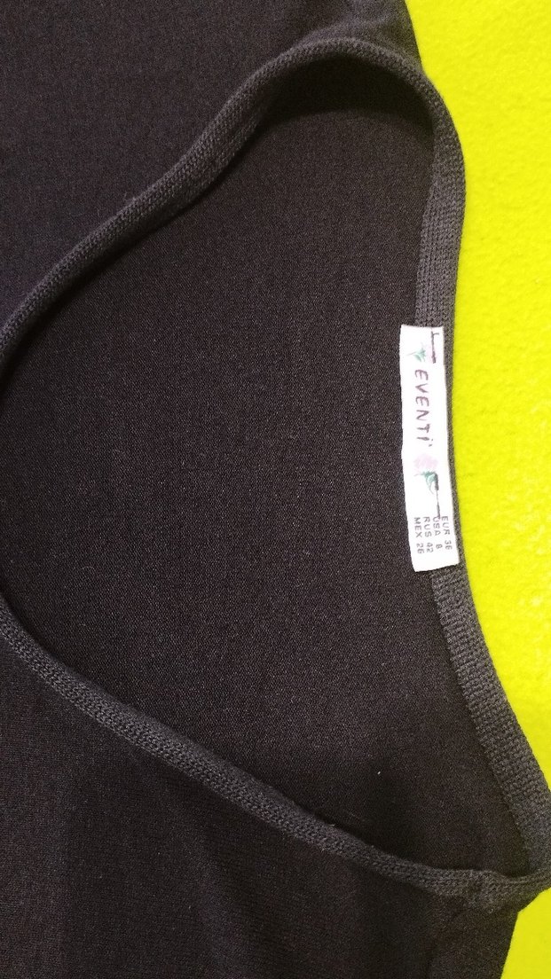 Siyah Uzun Kollu Mini Kadın Bluz - Görsel 3