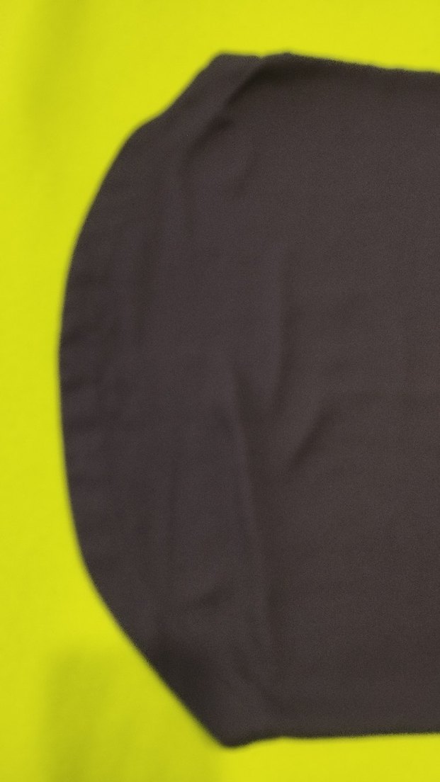 Siyah asimetrik kesim şifon elbise - Görsel 4