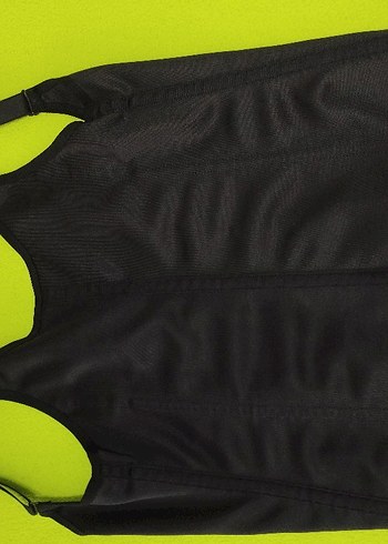 Siyah Fitted Korsesi Midi Boy - Görsel 3