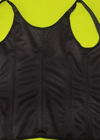 Siyah Fitted Korsesi Midi Boy - Görsel 4