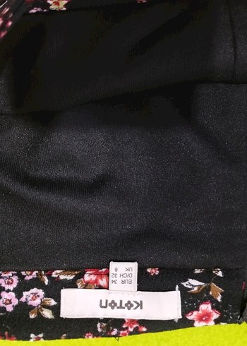 Çiçek Desenli Fırfırlı Mini Etek - Görsel 3