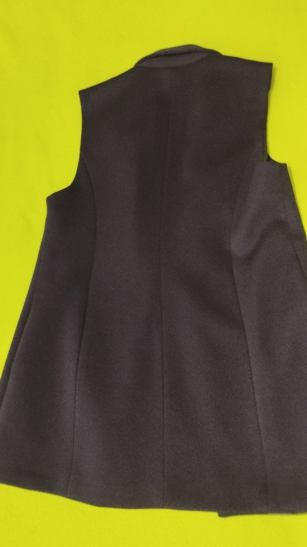 Kadın Siyah Uzun Kesim Yelek - Görsel 3