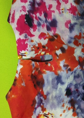 Renkli Tie-Dye kadın bluz - Görsel 3