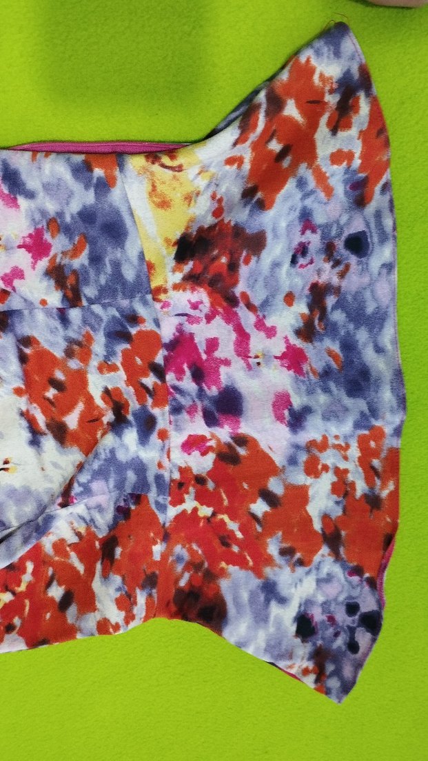 Renkli Tie-Dye kadın bluz - Görsel 5