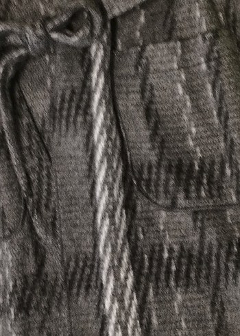 Gri Bağcıklı Kadın yelek - Görsel 4