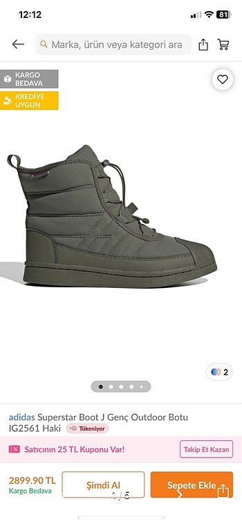 Adidas ayakkabı