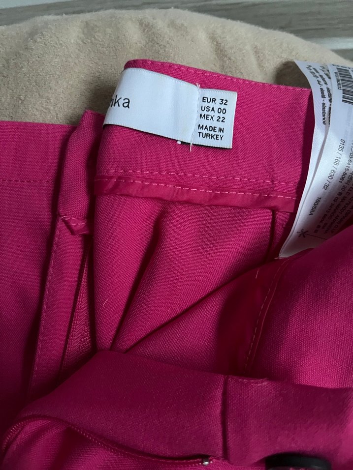 Kadın bershka pull and bear Pamuk Kumaş Pantolon - Görsel 3