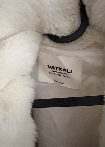 Beyaz Suni Kürk Midi Ceket - Görsel 2