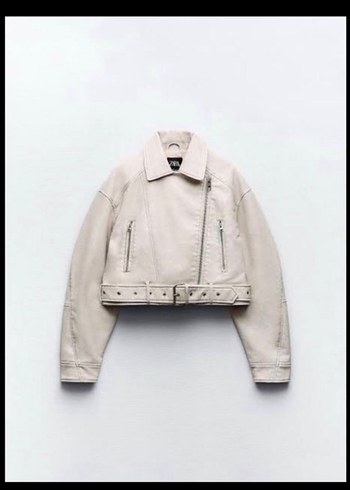 Zara Kadın deri Ceket - Görsel 2