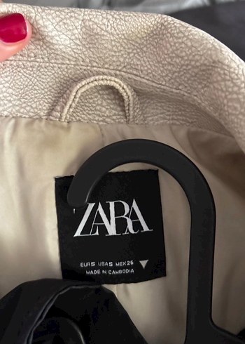 Zara Kadın deri Ceket - Görsel 3