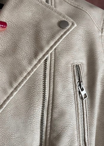 Zara Kadın deri Ceket - Görsel 5