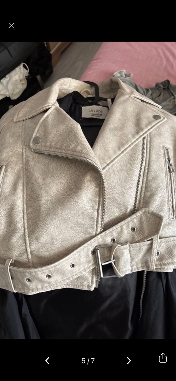 Zara Kadın deri Ceket - Görsel 4