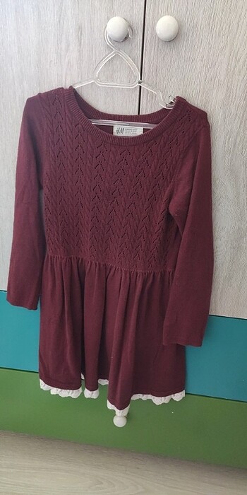 Bordo elbise 
