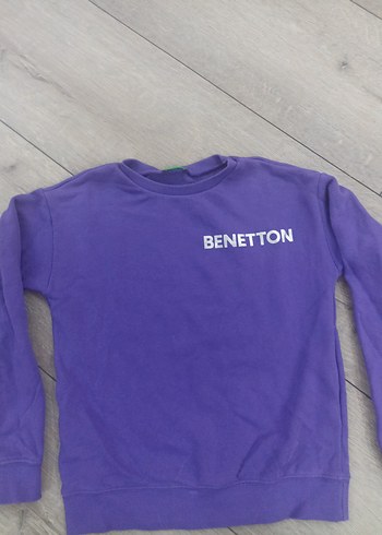 Benetton Mor Kız Sweatshirt