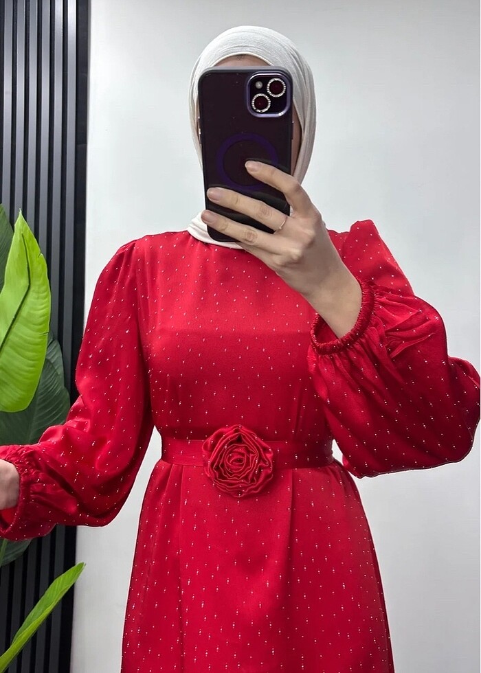 Tesettür abiye elbise - Görsel 2