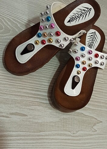 37 Beden beyaz Renk Sandalet terlik