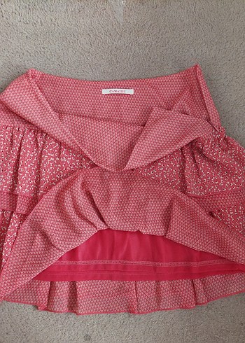 Camaieu Pembe Fırfırlı Bohem Mini Etek