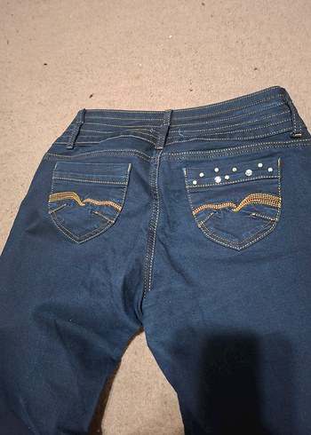 Taşlı-incili kot Pantolon - Görsel 4