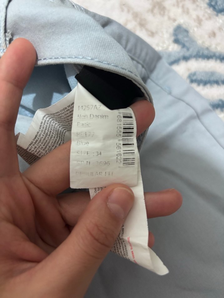 Buz mavisi Rahat Kesim Kadın Bermuda Şort - Görsel 2