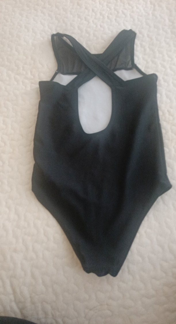 Kız Çocuk Siyah Askılı Mayo - Görsel 3