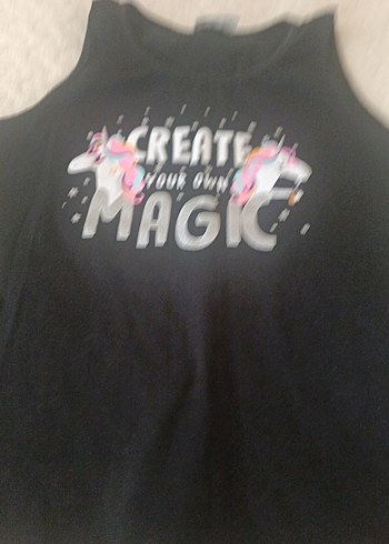 Kız Çocuk Siyah Payetli Askısız Tişört - Görsel 2