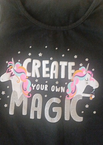 Kız Çocuk Siyah Payetli Askısız Tişört - Görsel 3