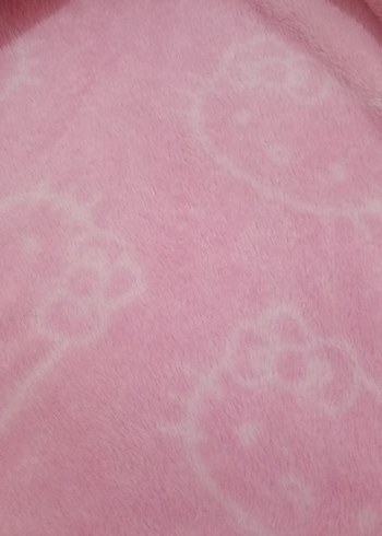 Kız Çocuk Pembe Kapüşonlu Bornoz - Görsel 3