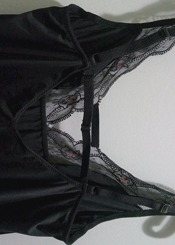 Siyah Midi gece Elbise - Görsel 3