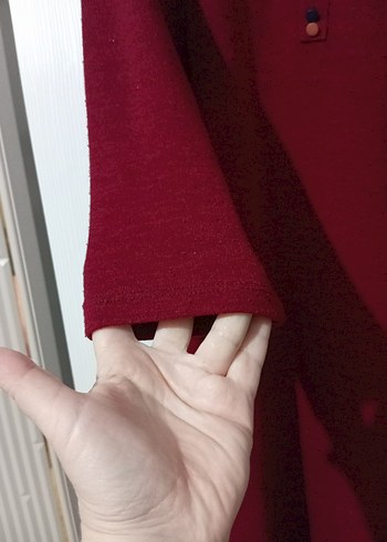 Bordo  Kadın Tunik - Görsel 7