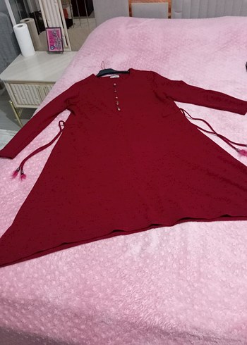 Bordo  Kadın Tunik - Görsel 3