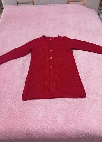 Bayan düğmeli hırka - Görsel 5