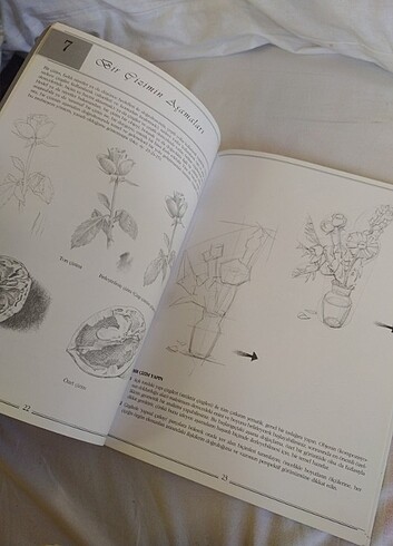  Çiçekler, meyveler ve sebzeler çizim kitabı 