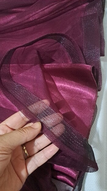36 Beden bordo Renk Abiye